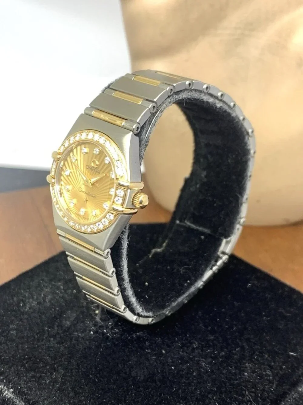 Omega Constellation Women's Watch 160 Years Anniversary Diamond 18K Gold & Steel